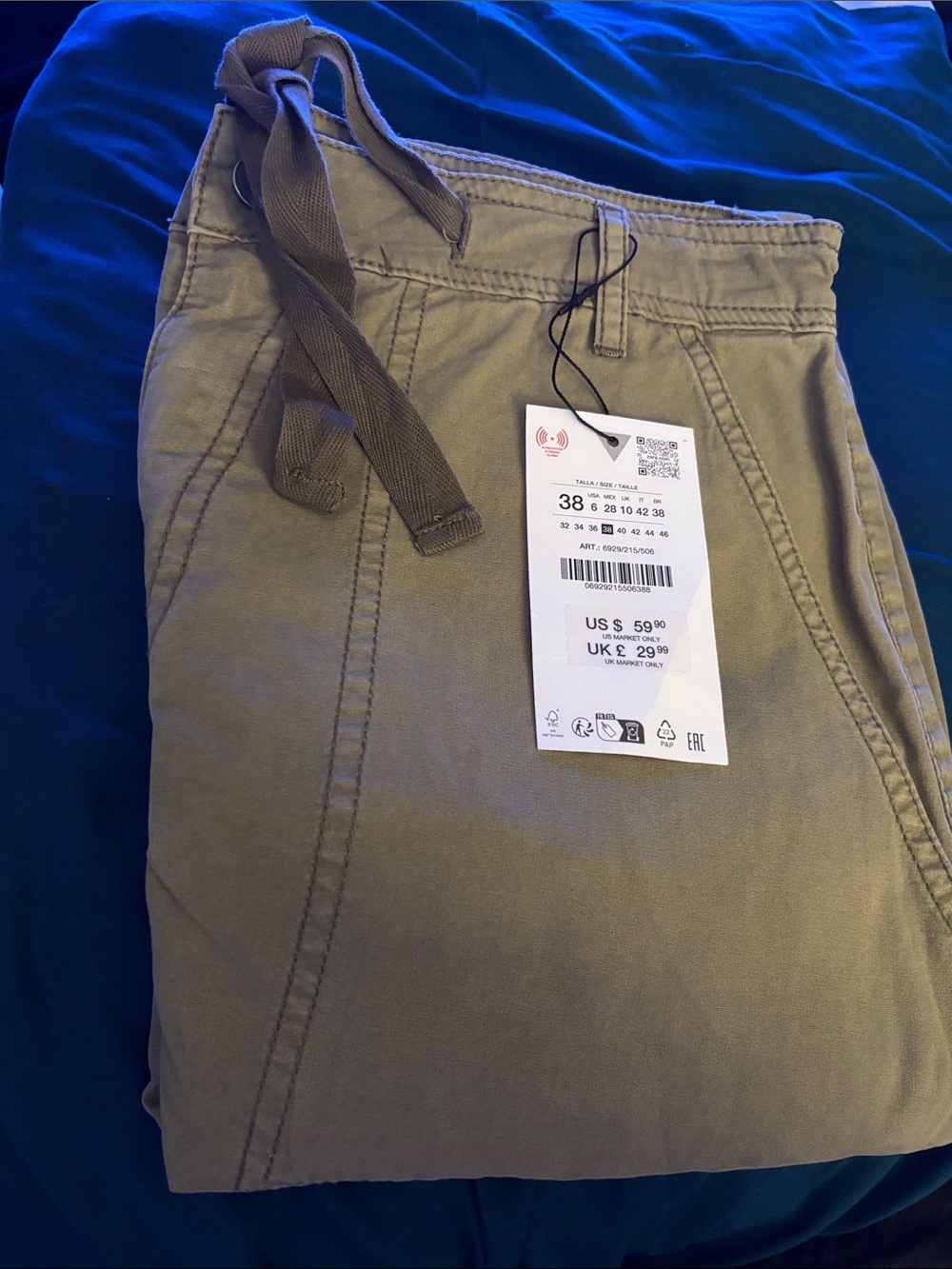 WoMen's Olive Green Casual Drawstring Pants